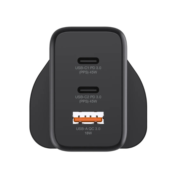 Hedonic 3 Port PD 3.0 45W GAN Pro 迷你充電器【原裝行貨】