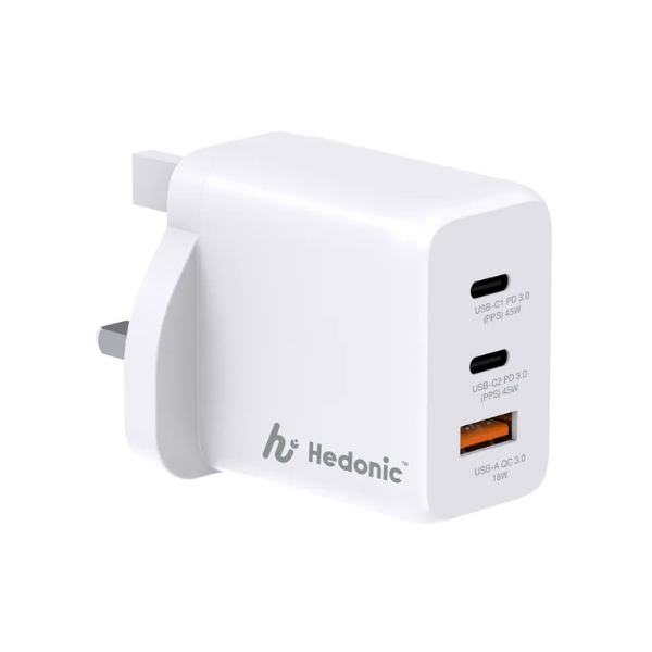 Hedonic 3 Port PD 3.0 45W GAN Pro 迷你充電器【原裝行貨】