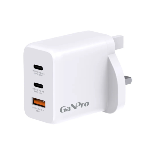 Hedonic 3 Port PD 3.0 45W GAN Pro 迷你充電器【原裝行貨】