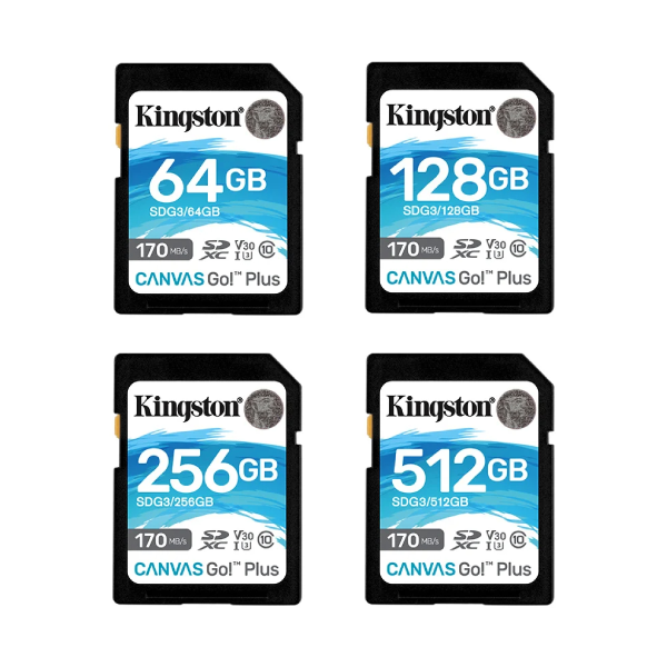 KINGSTON Canvas Go!Plus SD Card 記憶卡 64GB/128GB/256GB/512GB【原裝行貨】