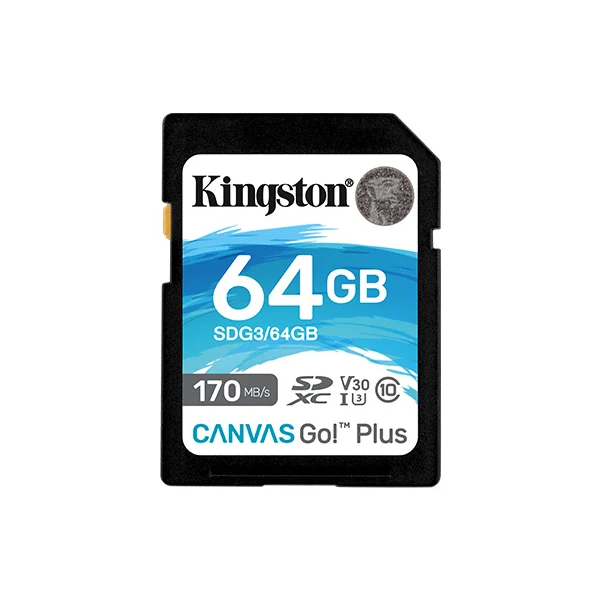 KINGSTON Canvas Go!Plus SD Card 記憶卡 64GB/128GB/256GB/512GB【原裝行貨】