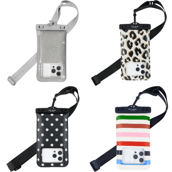Kate Spade Waterproof Floating Pouch 漂浮防水手機袋(Silver Glitter/ City Leopard/ Picture Dot/ Adventure Stripe)
