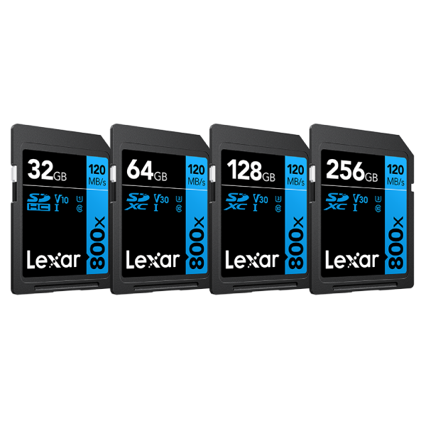 Lexar High-Performance 800x SDHC™/SDXC™ UHS-I SD Card BLUE Series 記憶卡【原裝行貨】