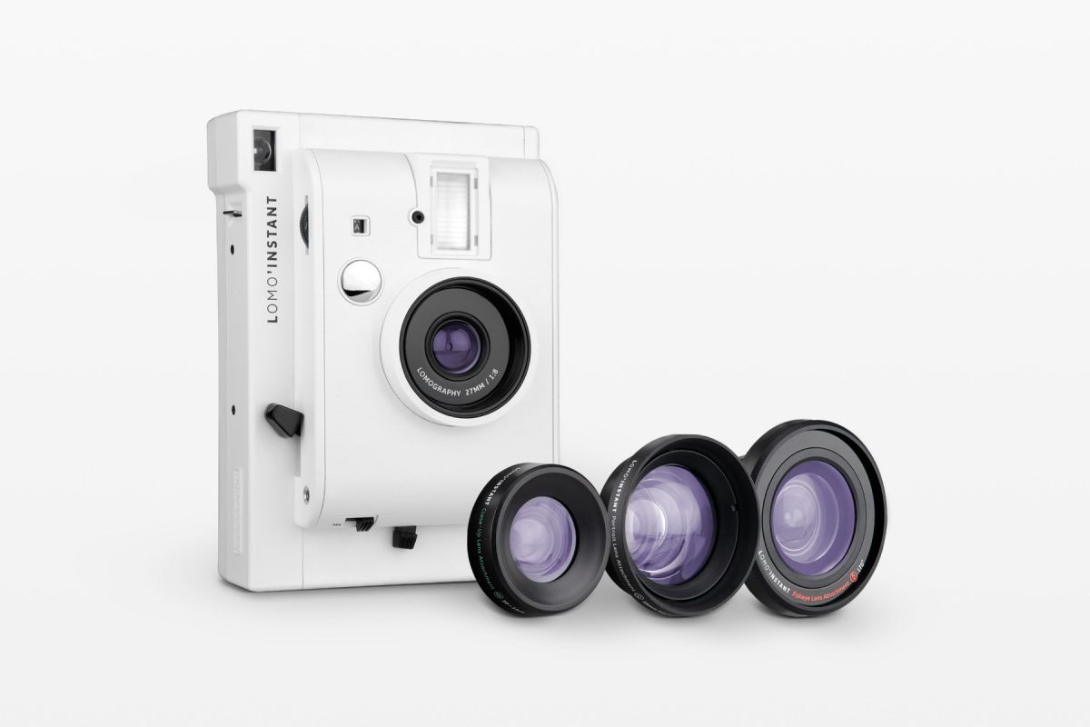 Lomography Lomo'Instant 即影即有相機連 3 款鏡頭套裝-白色版本 li800w【原裝行貨】