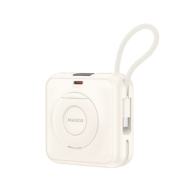 MAXCO Mini MagSafe 支架磁吸無線充電池10000mAh MP65【原裝行貨】【3C認證】