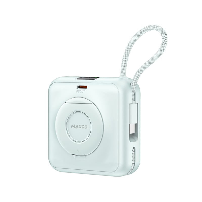 MAXCO Mini MagSafe 支架磁吸無線充電池10000mAh MP65【原裝行貨】【3C認證】