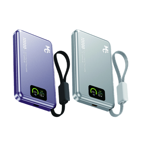 MC2 MagSafe 磁吸無線充電器 10000mAh (支持Apple Watch+內置Type-C線) EB623【原裝行貨】【3C認證】