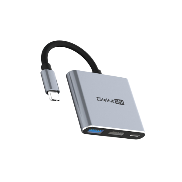 Elementz EliteHub 30H 3 in 1 USB-C Hub MF-30H 電腦托展器【原裝行貨】