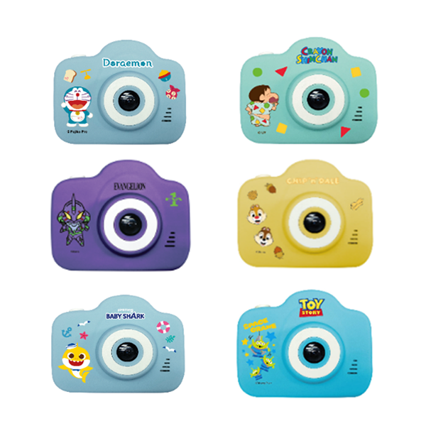 公仔迷你相機(EVA/babyshark/Doraemon/蠟筆小新/Sanrio/Disney/care bear)【原裝行貨】