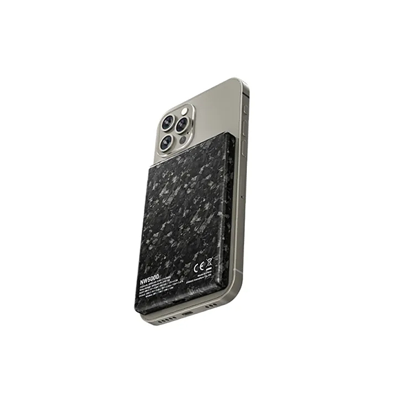 Nitecore NW5000 碳纖維磁吸無線充電行動電源 Magnetic Wireless Power Bank 5000mAh【原裝行貨】