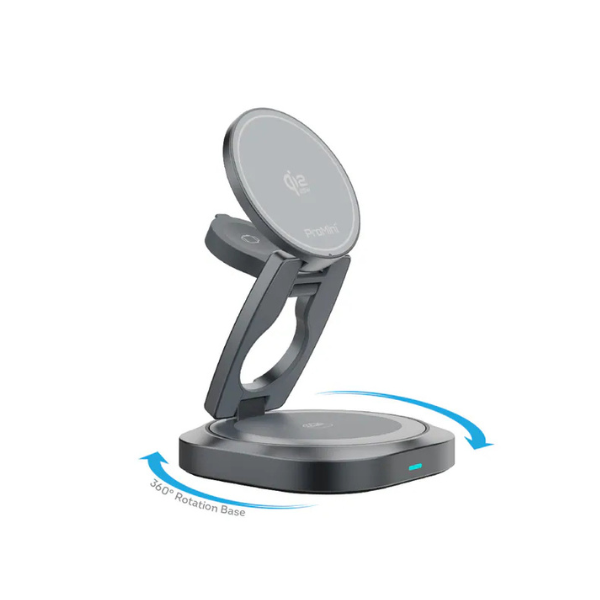 ProMini MagW5R 35W Qi2.2認證 • 磁吸三合一360°摺疊式無線充電座(連火牛)【原裝行貨】