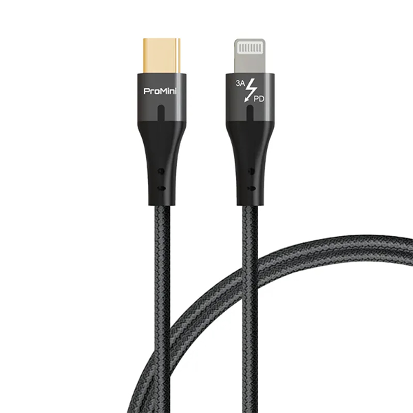 ProMini Type-C to Lightning 20AWG MFi 快充銅製 PD 數據傳輸線【原裝行貨】