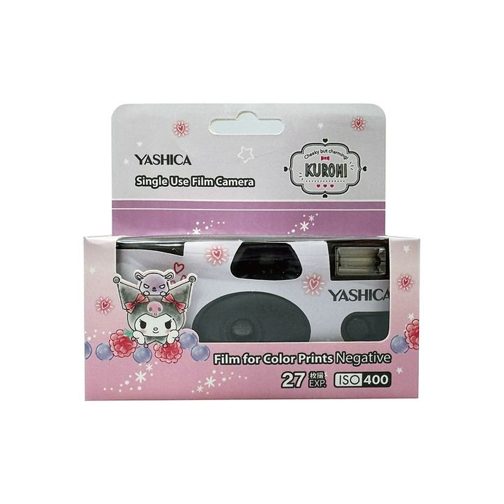 Yashica x Sanrio 彩色 ISO400 27張 35mm 一次性即棄菲林相機 YAS-SC140S (Melody / Kuromi / Hello Kitty)