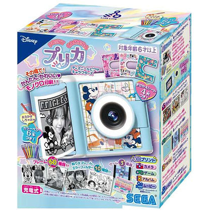 日本SEGA Disney & Pixar PRINT CAMERA PRICA 迪士尼和彼思角色 即影即有兒童列印相機遊戲機玩具【平行進口】