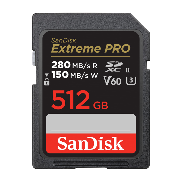 SanDisk EXTREME PRO SDXC V60 U3 C10 UHS-II 280MB/S 記憶卡【原裝行貨】