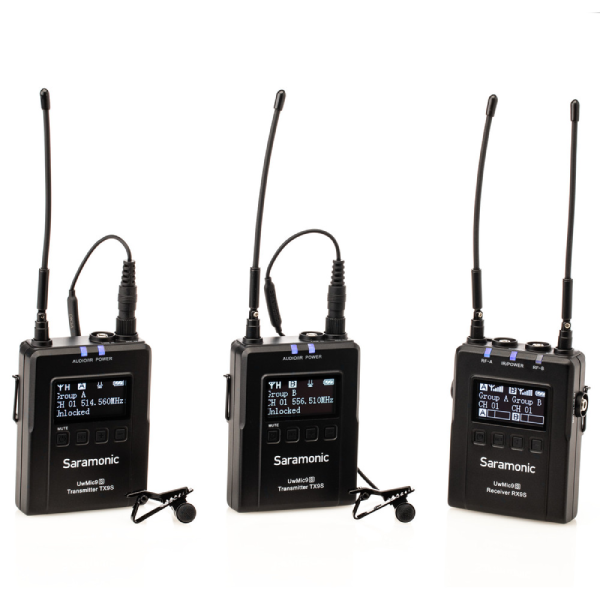 Saramonic UWMIC9S Kit2 2T+1R 一對二專業無線麥克風(香港版)【原裝行貨】