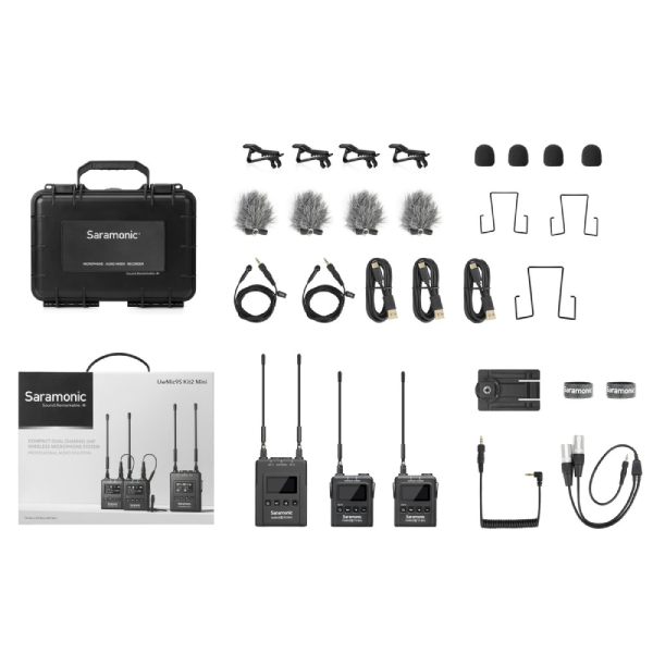 Saramonic UWMIC9S Kit2 2T+1R 一對二專業無線麥克風(香港版)【原裝行貨】