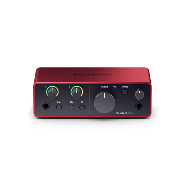 Focusrite Scarlett Solo studio (4th Generation) 錄音介面套裝【原裝行貨】