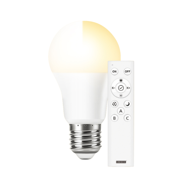 Sunshine LED遙控燈膽套裝 8W A60 E27大螺頭 LRGA-8【原裝行貨】
