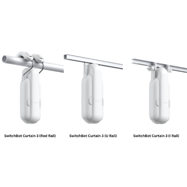 SwitchBot Curtain 3 窗簾機械人 第三代 (I-Rail/ U-Rail /Rod) 【原裝行貨】