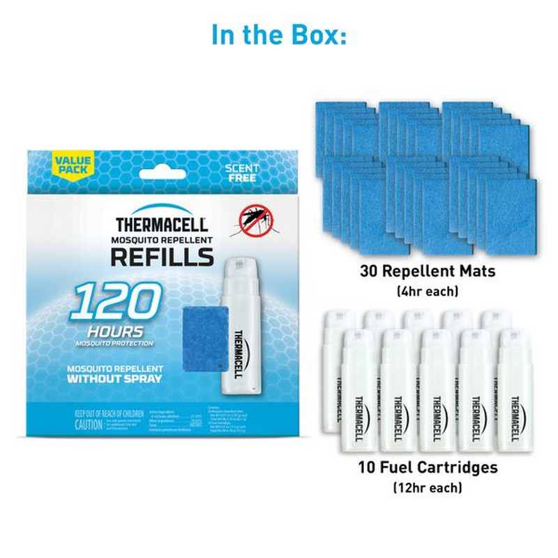 Thermacell 驅蚊片及燃料12/48/120 小時補充套裝【香港行貨】