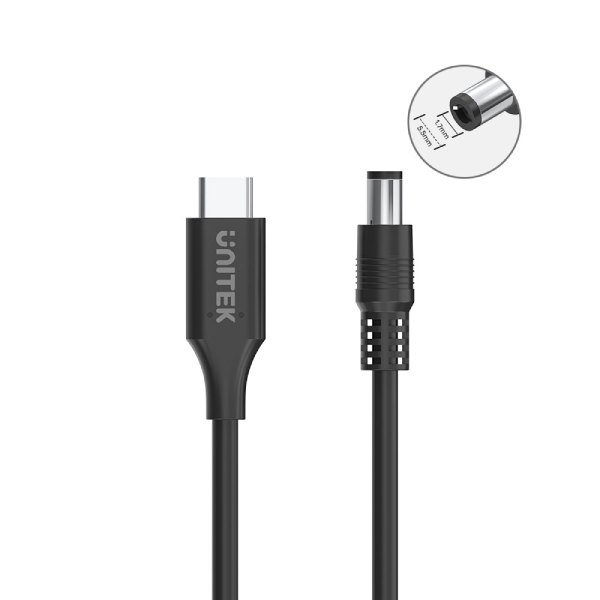 Unitek C14119BK Acer手提電腦 65W USB C 轉 DC 充電線【原裝行貨】