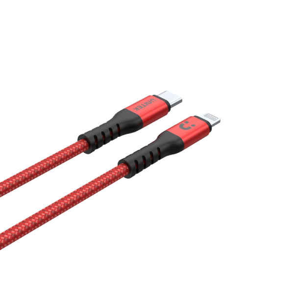 Unitek MFi 認證 USB-C 至 Lightning 充電傳輸線 C14060RD【原裝行貨】