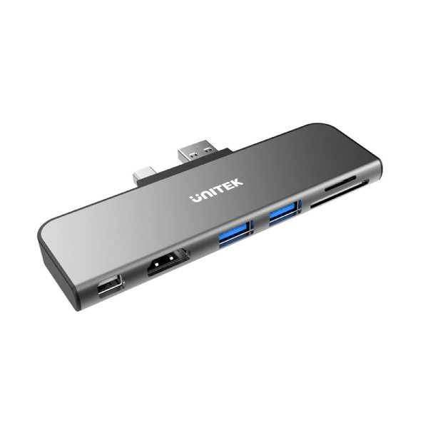Unitek uHUB H6+ Surface Pro 多媒體 USB Hub (Surface Pro 4/ 5/ 6 適用) (D1021A)【原裝行貨】