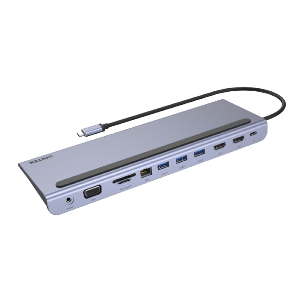 Unitek uHUB 11+ 11 合 1 多媒體 USB-C Hub 電腦拓展塢 (D1022B)【原裝行貨】