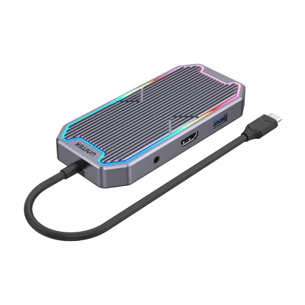 Unitek uHUB S7+ 7 合 1 多媒體 USB-C Hub (D1029A)【原裝行貨】