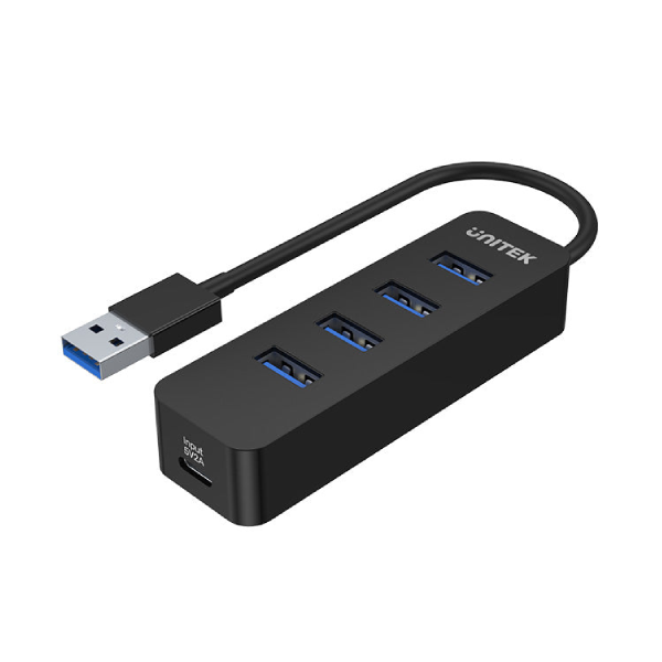 Unitek uHUB Q4 4接口 USB Hub (帶 USB-C 外接電源口) (H1117A)【原裝行貨】