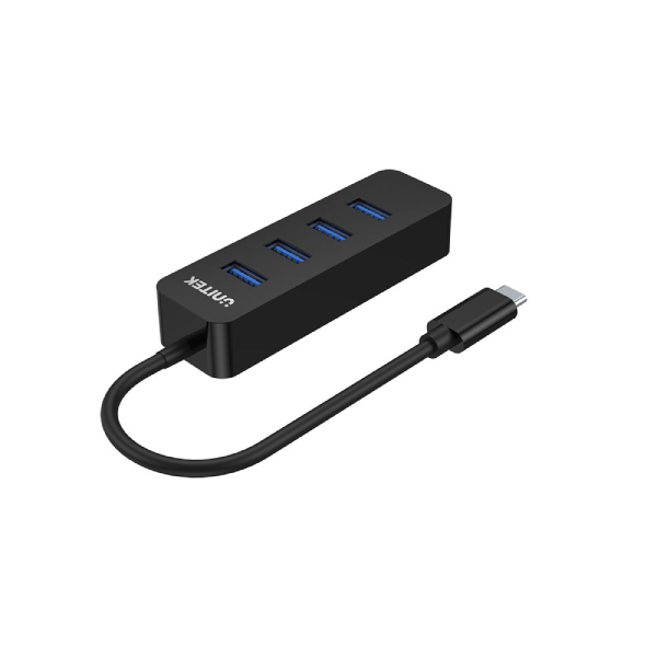 Unitek uHUB Q4 4接口 USB-C Hub (帶 USB-C 外接電源口)(H1117B)【原裝行貨】