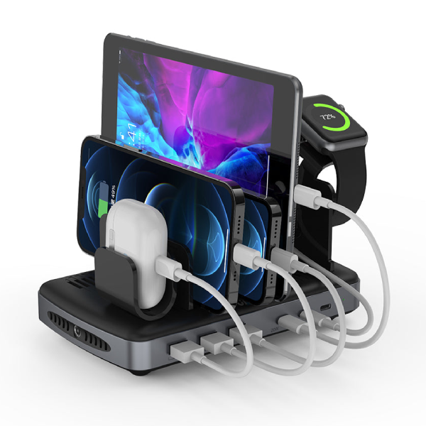 Unitek Smart HP6 120W 6合1智能快速充電座 (P1207A)【原裝行貨】