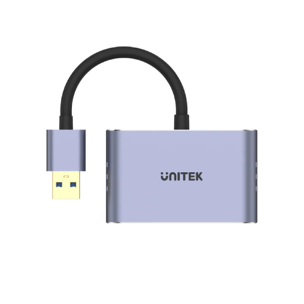 Unitek USB 3.0 轉 HDMI 及 VGA 轉接器 V1304A【原裝行貨】