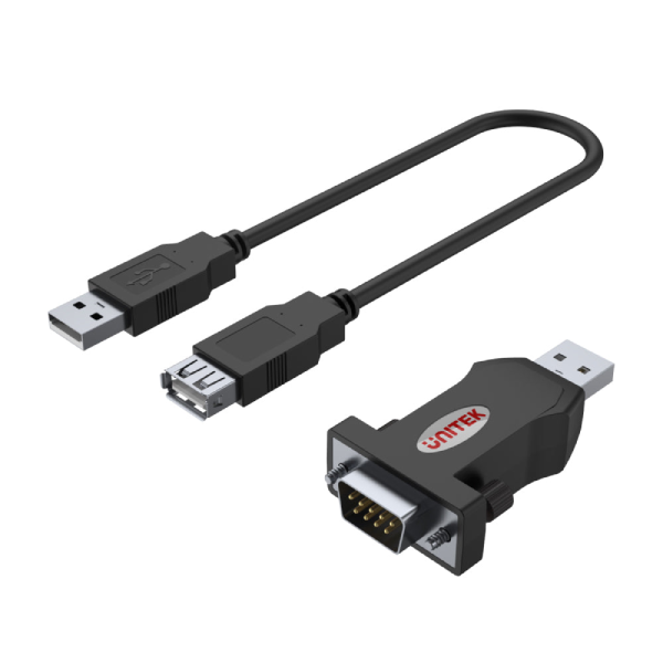 Unitek USB 轉 RS232 串行接口轉接器 (可拆除USB線使用) Y-109【原裝行貨】