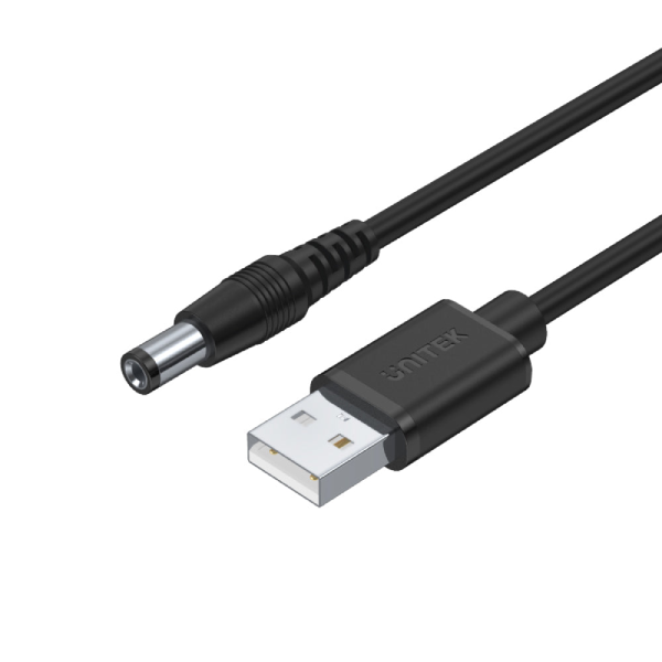 Unitek USB 轉 DC 5.5mm 充電線 Y-C4046BK【原裝行貨】