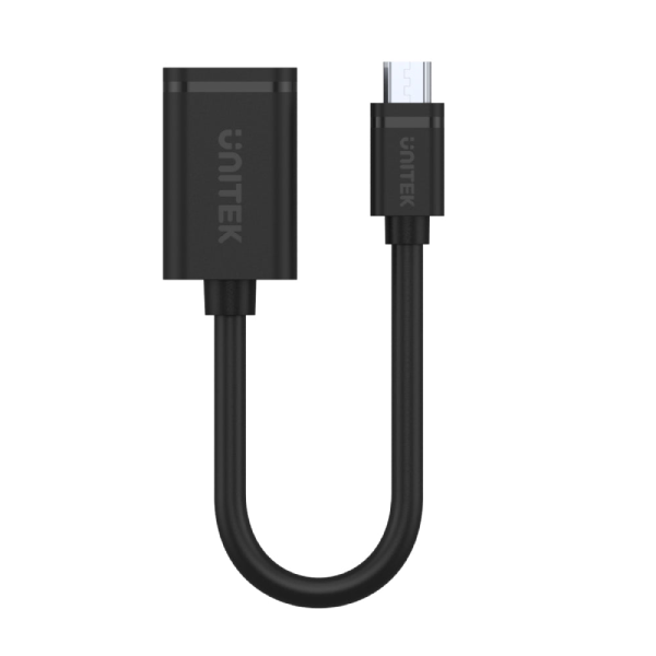 Unitek USB 2.0 Micro USB 轉 USB-A OTG 轉接線 Y-C438GBK【原裝行貨】