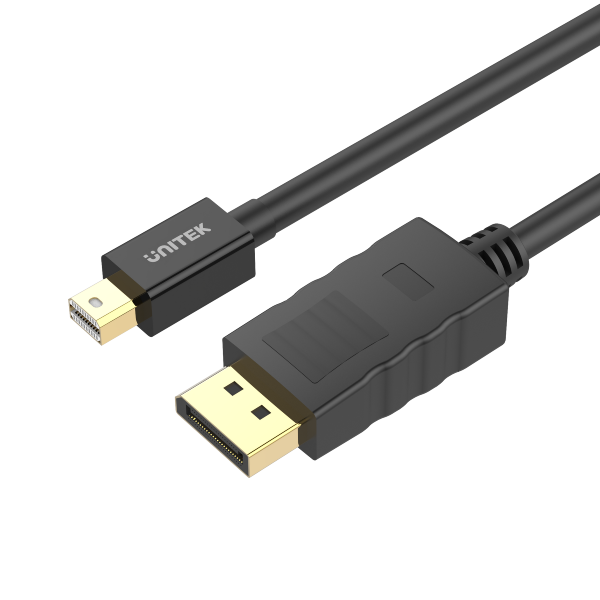 Unitek 4K 60Hz Mini DisplayPort 轉 DisplayPort 影音線 (1440p@165Hz, 1080p@240Hz) Y-C611BK【原裝行貨】
