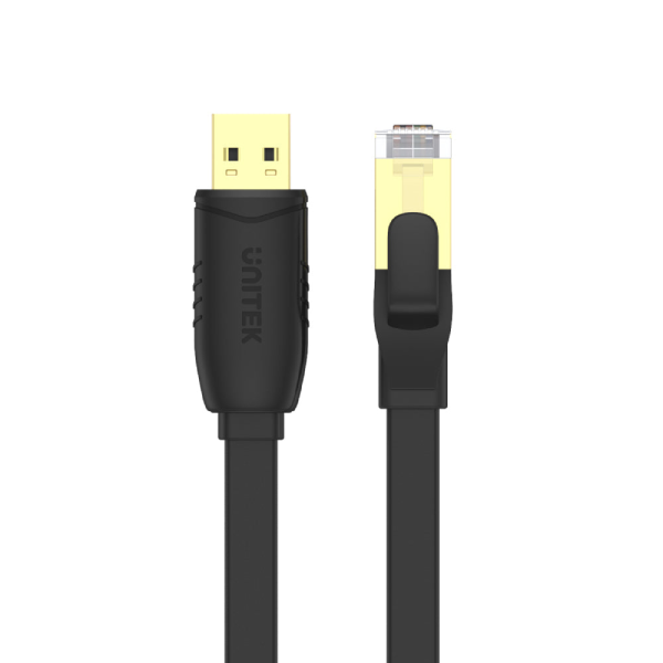 Unitek USB 2.0 轉 RJ45 Console (Rollover) 扁線 Y-SP02001B【原裝行貨】