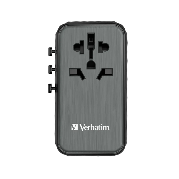 Verbatim GaN III 100W 通用旅行轉插 (UTA-06) 32121【原裝行貨】