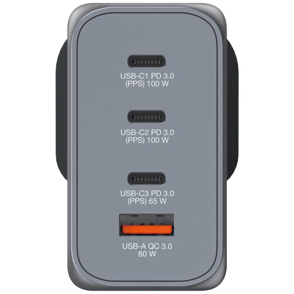 Verbatim 4Ports 200W GaN 壁式充電器 32210【原裝行貨】