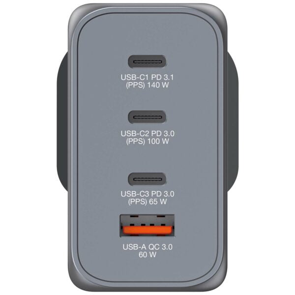 Verbatim 4Port 240W GaN 插牆式充電器 32211【原裝行貨】