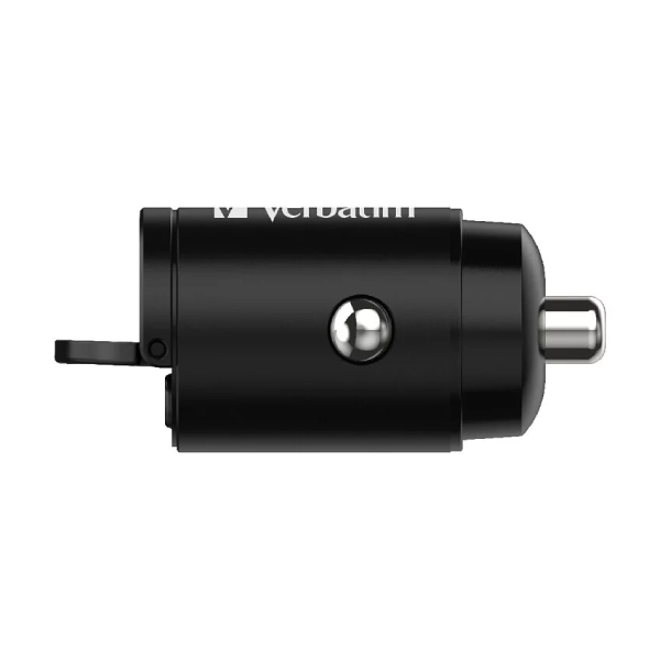 Verbatim 雙端口30W Type C PD & QC 3.0 迷你汽車充電器 (66524)【原裝行貨】