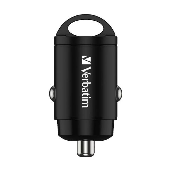 Verbatim 雙端口30W Type C PD & QC 3.0 迷你汽車充電器 (66524)【原裝行貨】