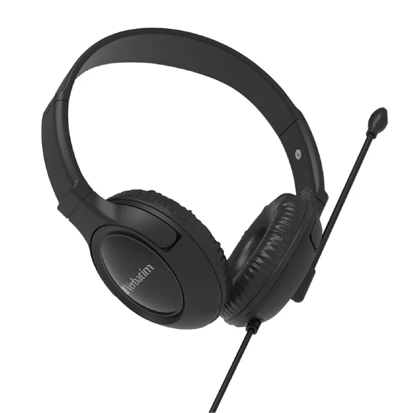 Verbatim 頭戴式降噪多媒體耳機(3.5mm 插孔) (66705)【原裝行貨】