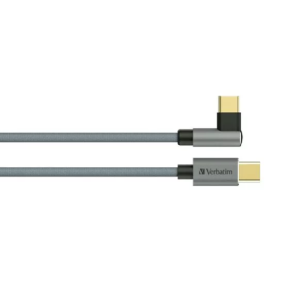 Verbatim L型Type C to Type C 充電傳輸線 (120cm) (66759) 【原裝行貨】