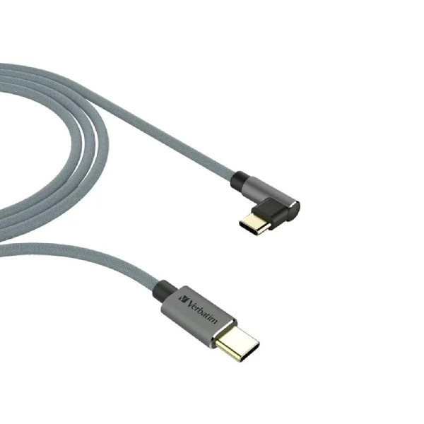 Verbatim L型Type C to Type C 充電傳輸線 (120cm) (66759) 【原裝行貨】