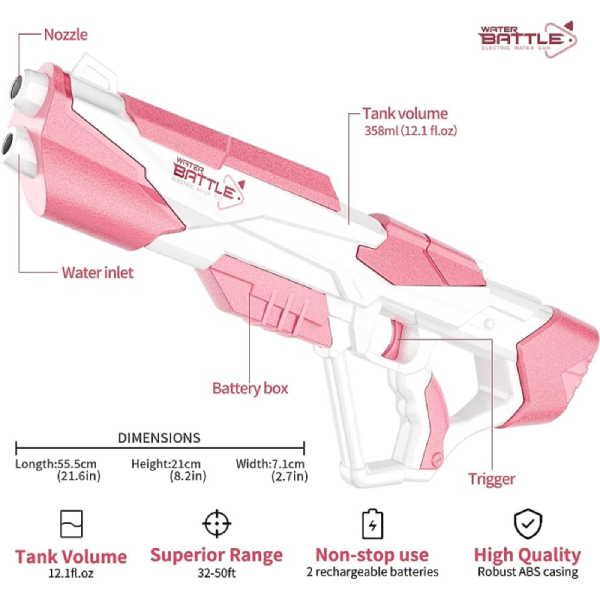 WATER BATTLE Electric Space Water Gun 電動水槍