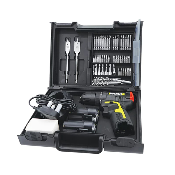 WORX WU131X.4 10mm鋰電無碳雙速衝擊電鑽套裝【原裝行貨】