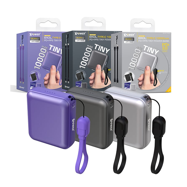 XPower Type-C 10000mAh PD+PPS迷你移動電源 B10L【原裝行貨】